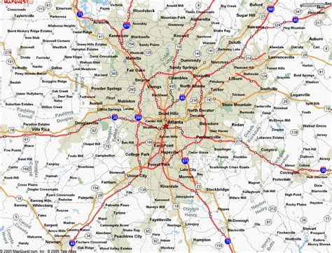 atlanta map with cities|Atlanta Map .